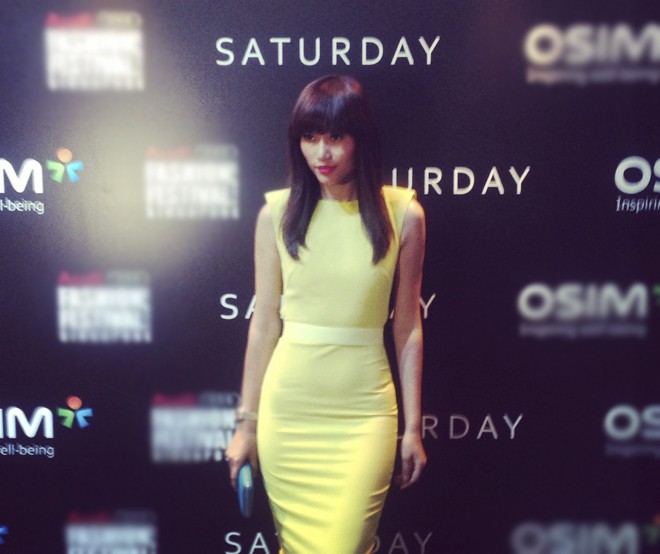 Trang Lạ xuất hiện quyến rũ ở Singapore Fashion Week - ảnh 7